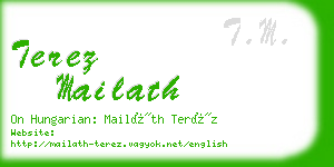 terez mailath business card